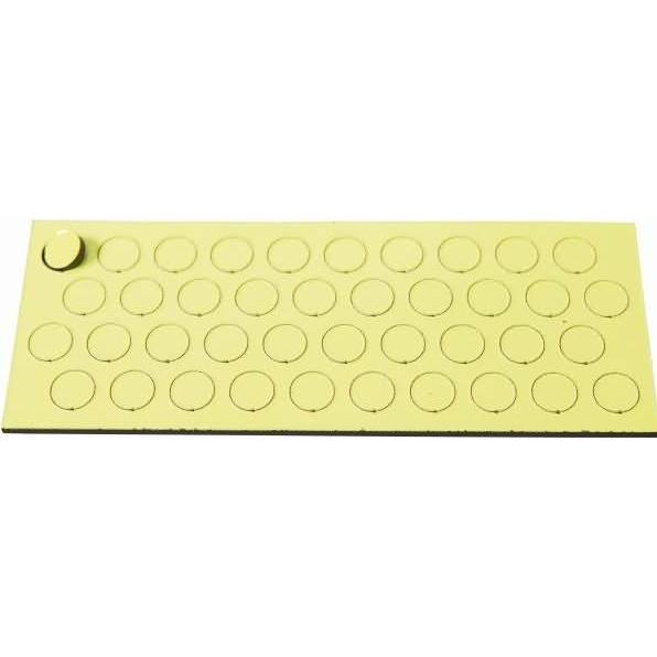 Ultradex, Magnet, Magnetische Symbole Kreis 9mm VE=40 Stück lind (1 x)