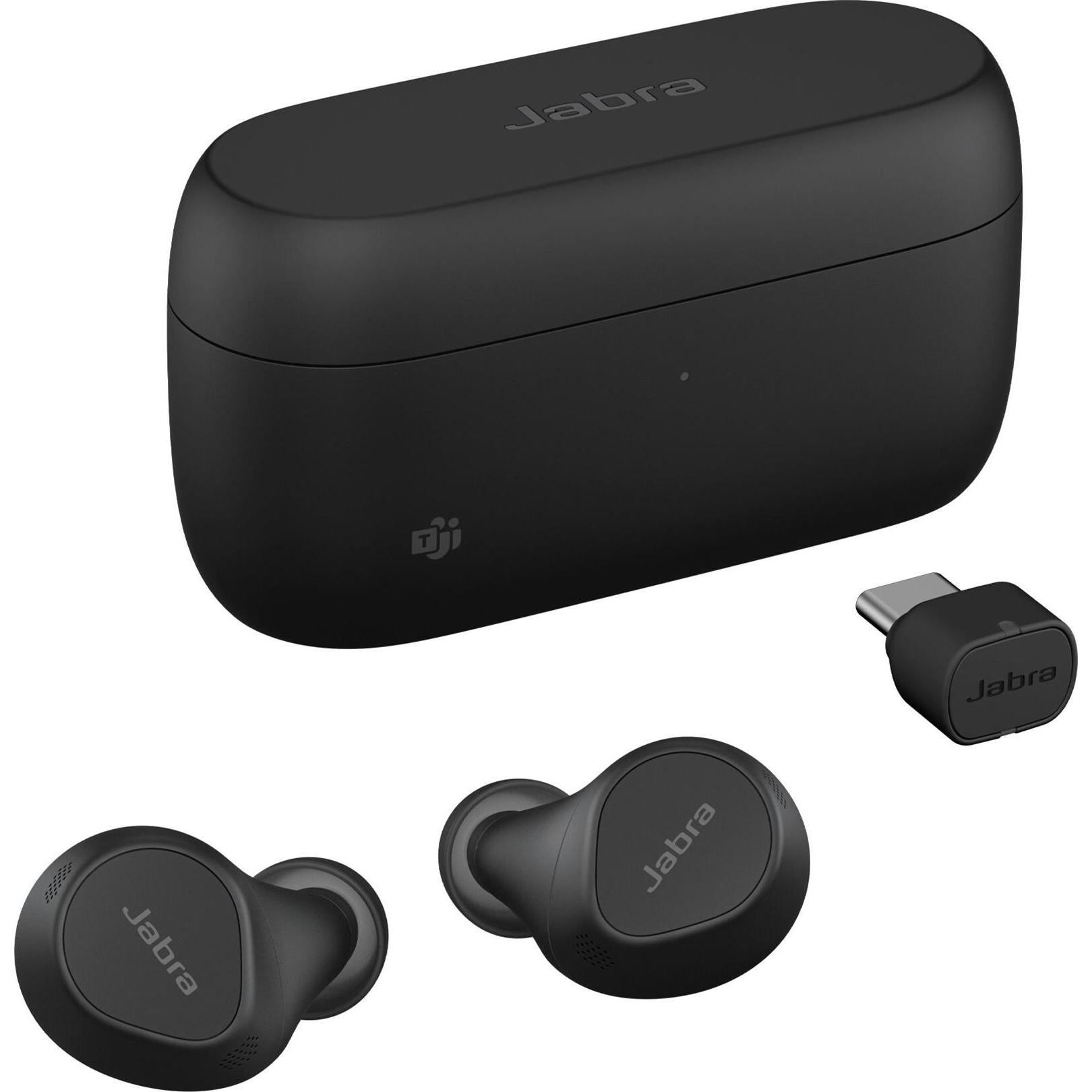 Jabra Evolve2 Buds MS (Kabellos, USB-C), Office Headset, Schwarz