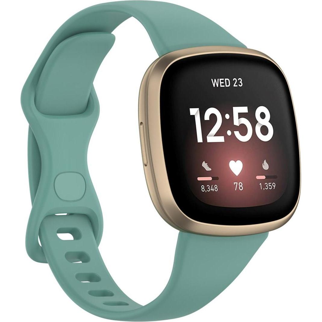 König Design Sport Ersatz Armband für Fitbit Versa 3 Silikon Band Loop Uhrenarmband Small Neu (Versa 3), Uhrenarmband, G...