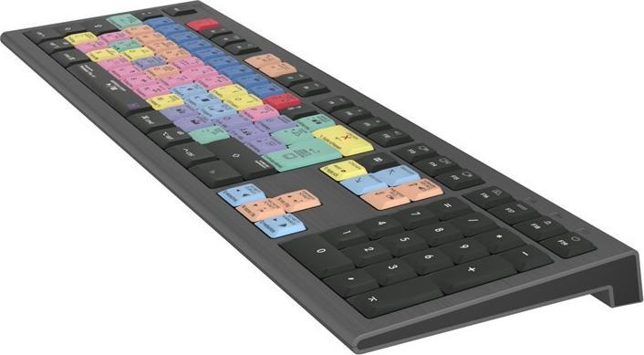 Actual product image Logickeyboard Adobe Premiere Pro CC Astra 2 Keyboard USB QWERTZ German Grey (Germany, Cable)