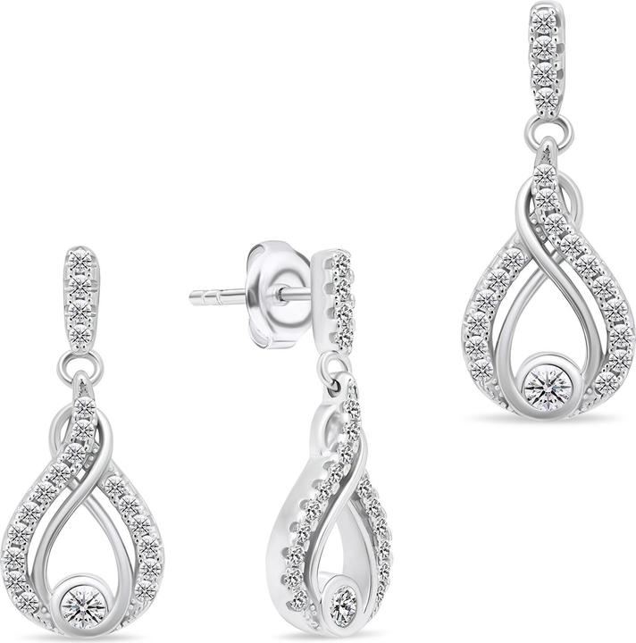Immagine prodotto Brilio Silver Charming Silver Jewelry Set With Zircons Set223w Earrings Pendant