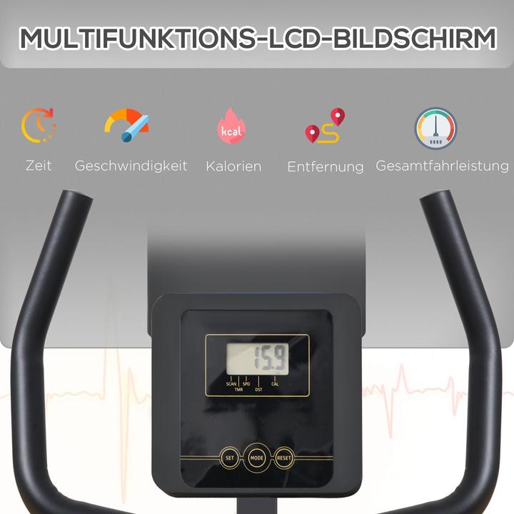 Image du produit Homcom Vélo d'appartement 2 en 1
