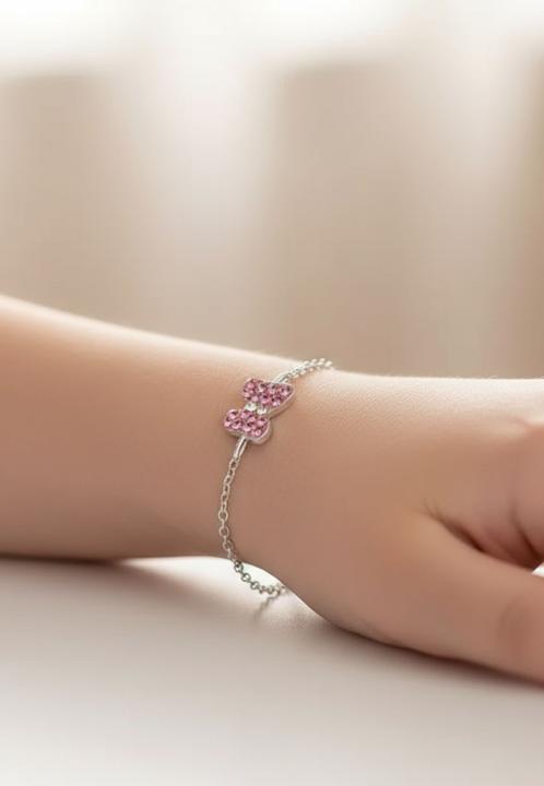 Immagine prodotto Maxte Kinder Silber mit Schmetterling und Kristall (16 cm, Argento)