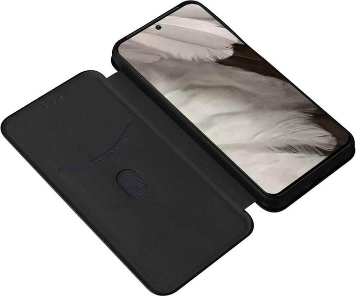 Actual product image Cover-Discount Google Pixel 8 - Carbon Look Flip Case black (Google Pixel 8)