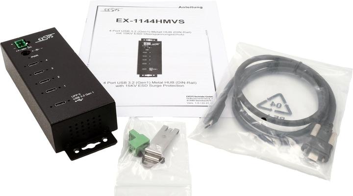 Actual product image Exsys EX-1144HMVS (USB-C, 4 ports)