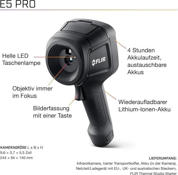 Actual product image Flir E5 Pro Infrared Camera