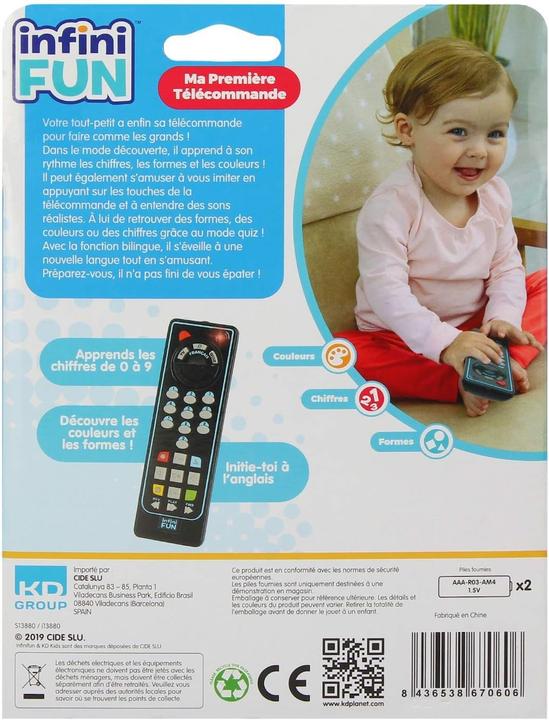 Produktbild KD Toys Ma première télécommande (Französisch, 1 - 3 Jahre)
