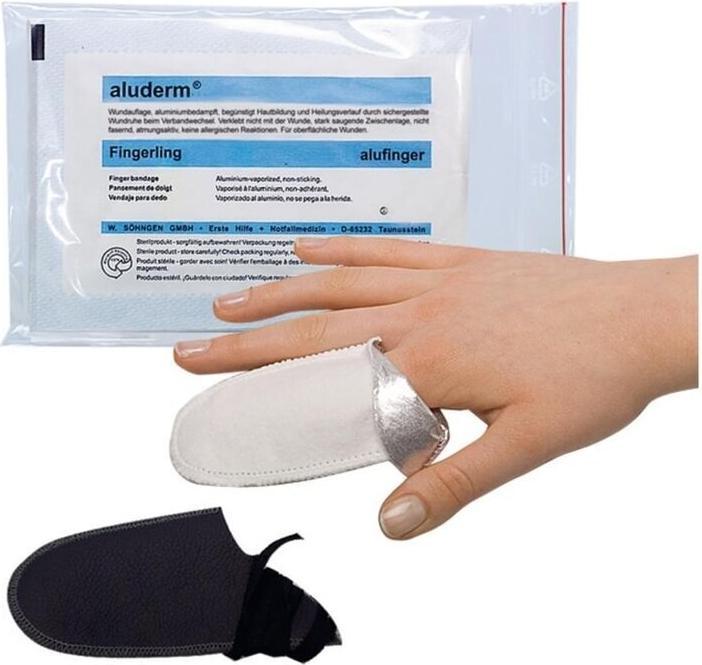 Produktbild Söhngen aluderm- alufinger Set 1, Fingerverband & Kunstlederfingerling