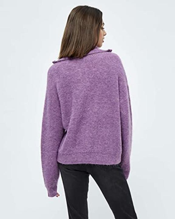 Produktbild Desires Gerippter Strickpullover mit Reissverschlussfront und Rollkragen (XS)