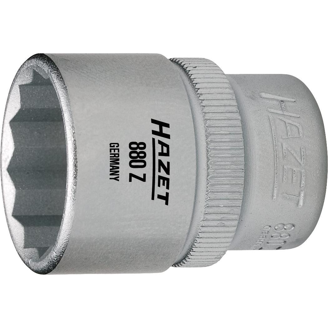 Thumbnail - HAZET, Steckschlüssel + Stecknuss, Steckschlüsseleinsatz ∙ Doppelsechskant 880AZ-3/8 ∙ Vierkant10 mm (3/8 Zoll) ∙ Aussen...