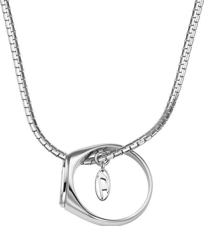 Image du produit Diesel Oval D Logo Halskette (Acier inoxydable)