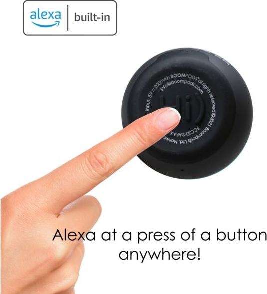 Image du produit Boompods Zero Talk Haut-parleur Bluetooth® Amazon Alexa directement intégré, mains libres, antichoc, W... (5 h, Fonctionnement sur batterie)