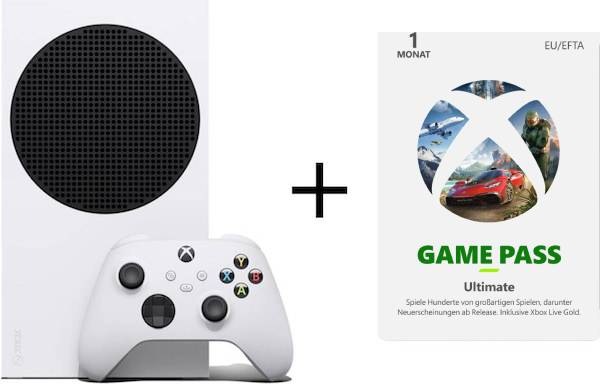 Actual product image Microsoft Xbox Series S + Game Pass Ultimate 1 month