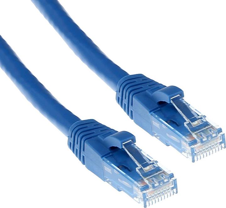 Actual product image ACT Blue 3 meter U/UTP CAT6A patch cable snagless with RJ45 connectors CAT6A U/UTP SNAGLESS BU 3.00M (U/UTP, CAT6a, 3 m)
