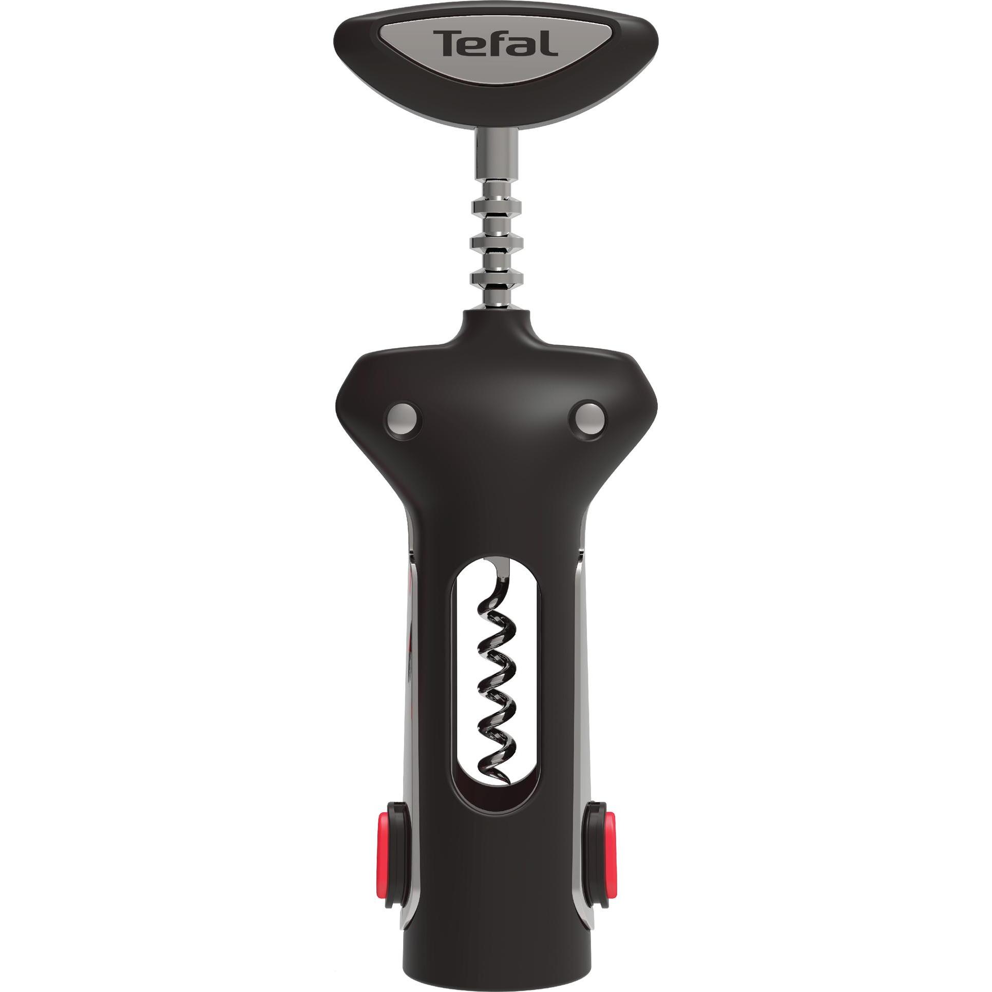 Tefal Ingenio Küchenhelfer, Flaschenöffner, Schwarz, Silber