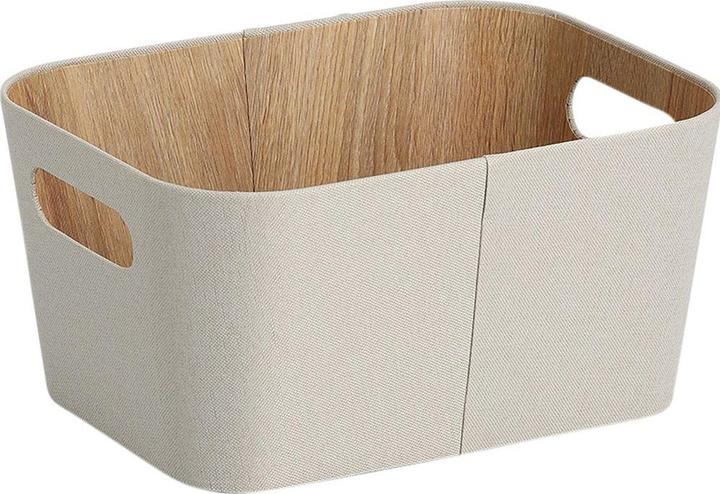 Actual product image Zeller Present Aufbewahrungskorb Karton/Polyester 23x30.5x15.2 cm (23 cm)