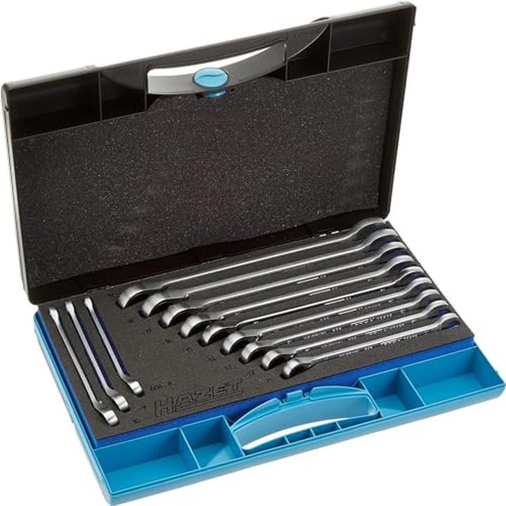 Actual product image HAZET Ratcheting combination wrench set 606N/12 ∙ Outside 12-point traction profile ∙ 8 - 19 ∙ Numb… (19 mm, 12 mm, 14 mm, 16 mm, 10 mm, 18 mm, 17 mm, 11 mm, 15 mm, 8 mm, 9 mm, 13 mm)