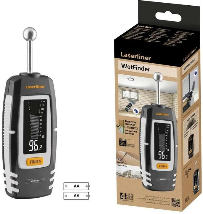 Image du produit Laserliner Materialfeuchtemessgerät WetFinder, Funktionen
