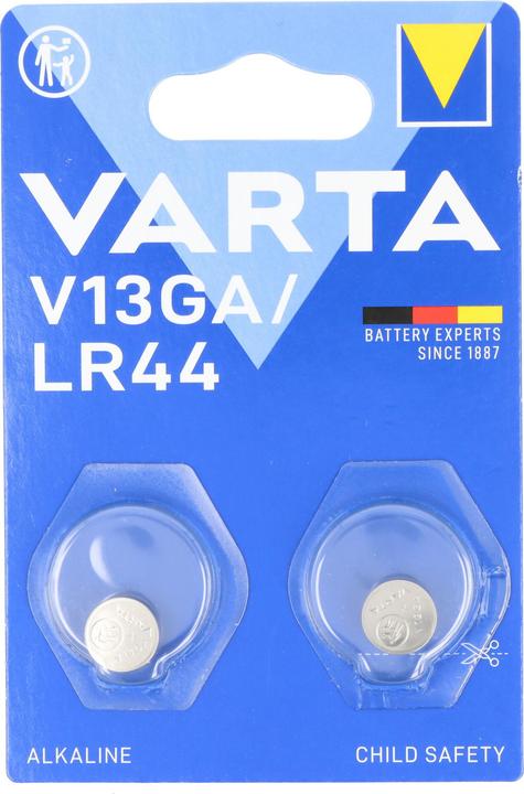 Actual product image Varta Electronics V13GA (2 pcs., A76 / LR44 / AG13 / L1154 / LR1154 / 157, 155 mAh)