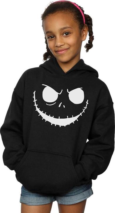 Produktbild Disney Nightmare Before Christmas Jack's Face Bold Kapuzenpullover Mädchen (152, 158)