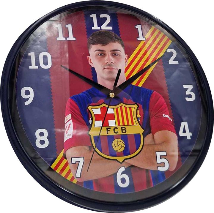 Orologio Da Parete Ufficiale FC Barcelona, Diametro 27 Cm, Collezione Tifosi, Con Logo, Funziona A Batteria - copertina