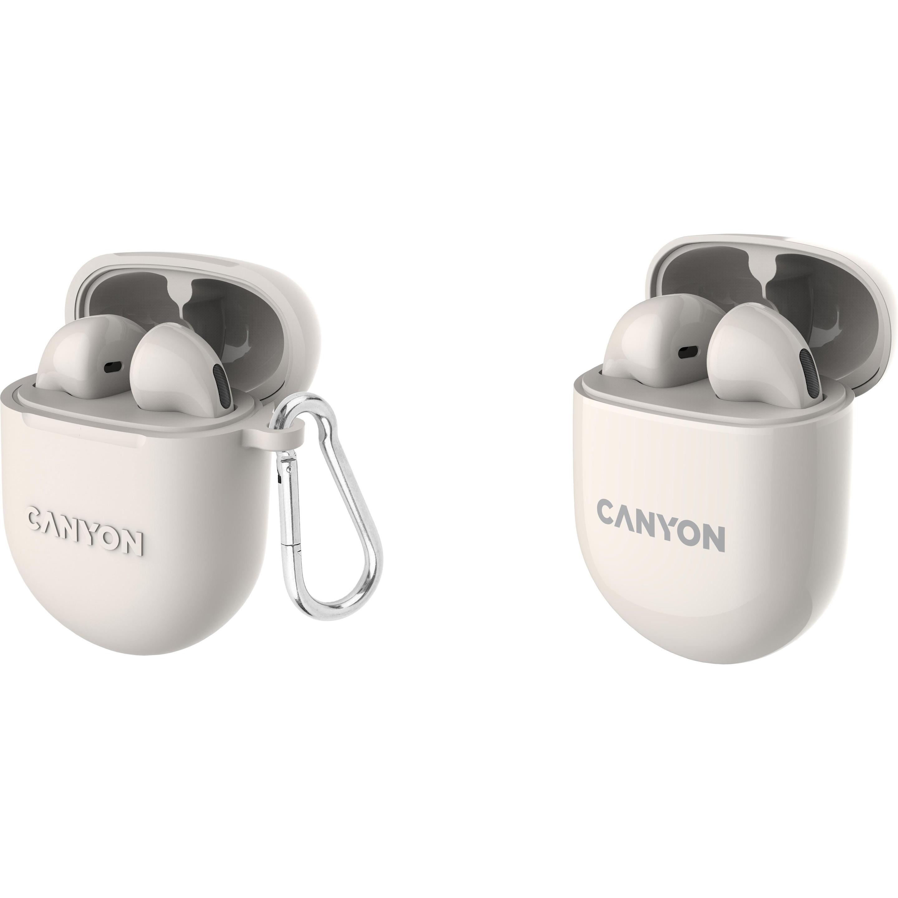 Canyon TWS-6 (keine Geräuschunterdrückung, 4.50 h, Kabellos), Kopfhörer, Beige