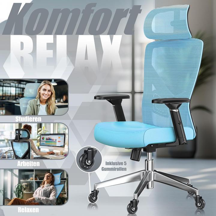 Produktbild Kesser Ergonomischer Bürostuhl mit Wippfunktion