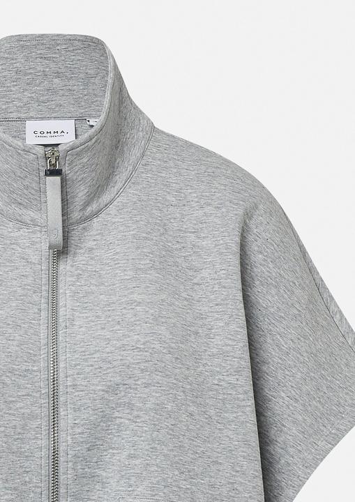 Produktbild Comma Sweatshirt Oversized Sweatshirt-Cape mit aufgesetzten Taschen (32)