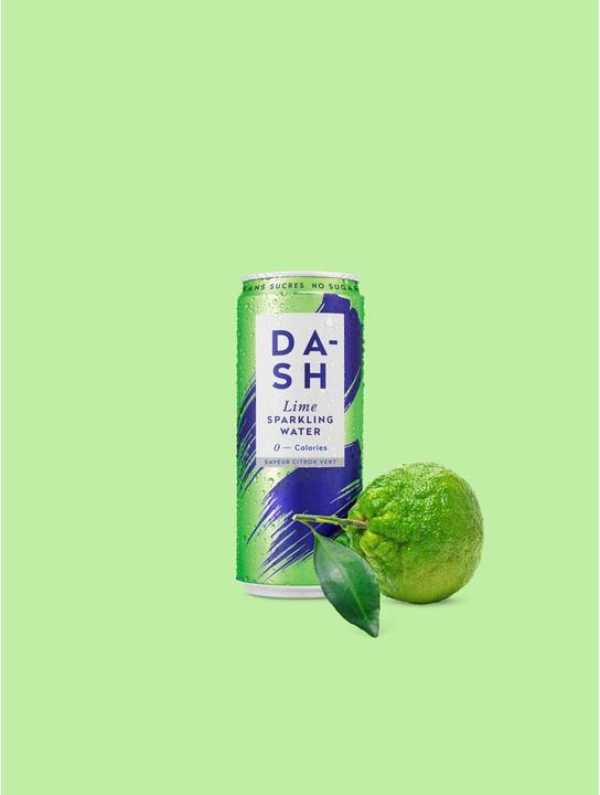 Image du produit Dash Water Eau pétillante au citron vert (12 x 33 cl)