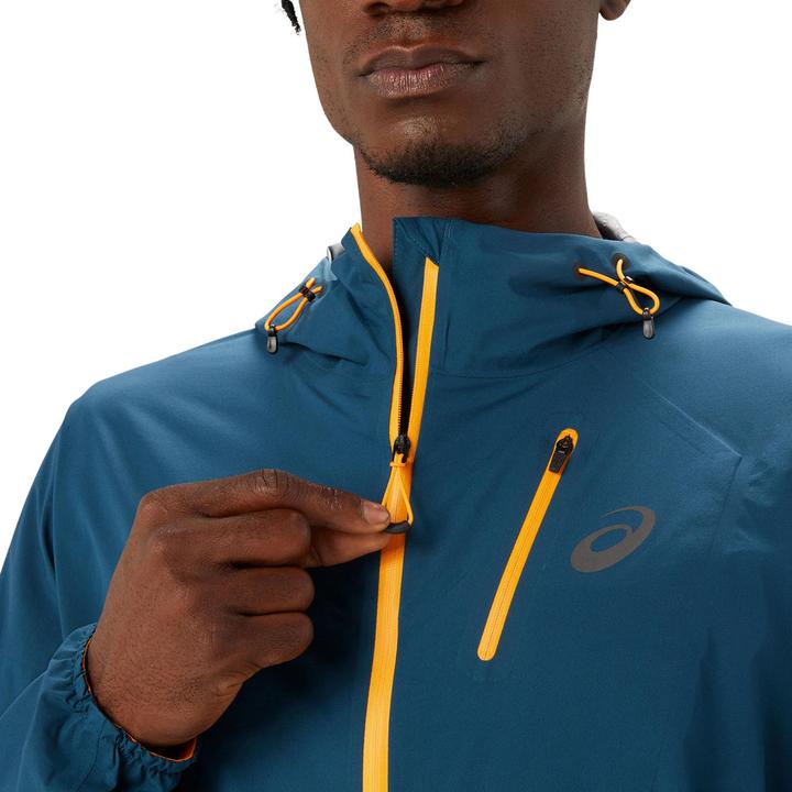Actual product image ASICS Performance Fujitrail Waterp Jacket Men Magnetic Blue (S)
