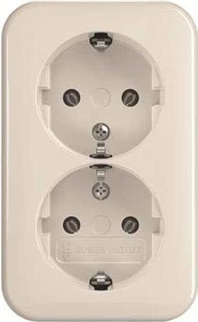 Produktbild Busch-Jaeger SCHUKO Doppelsteckdose 202 EAP/11W