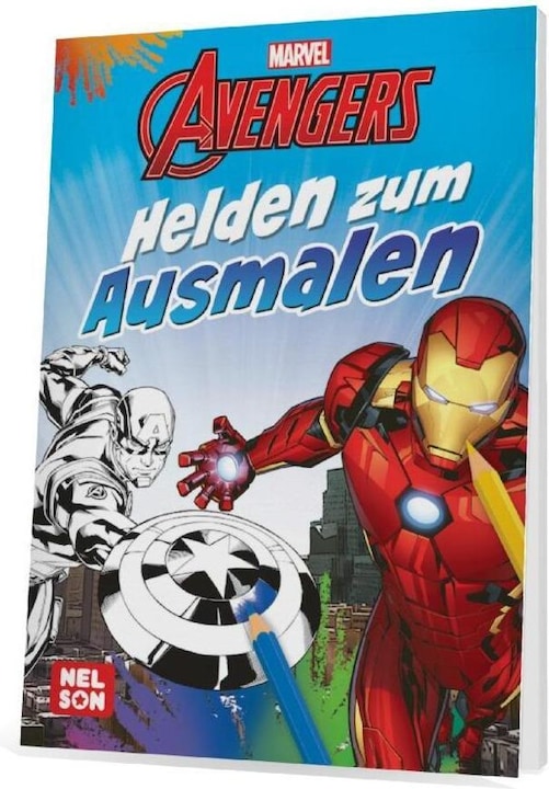 Actual product image Marvel Avengers: Heroes to colour in