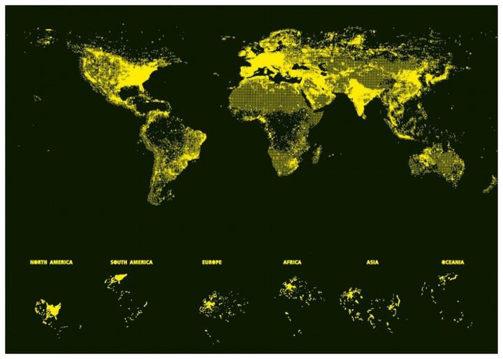 Produktbild Educa Neon World Map (1000 Teile)