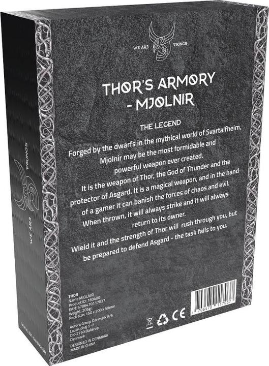 Actual product image L33T Gaming mouse Viking Thor, Mjoelnir, 12,000 DPI, Black (Cable)