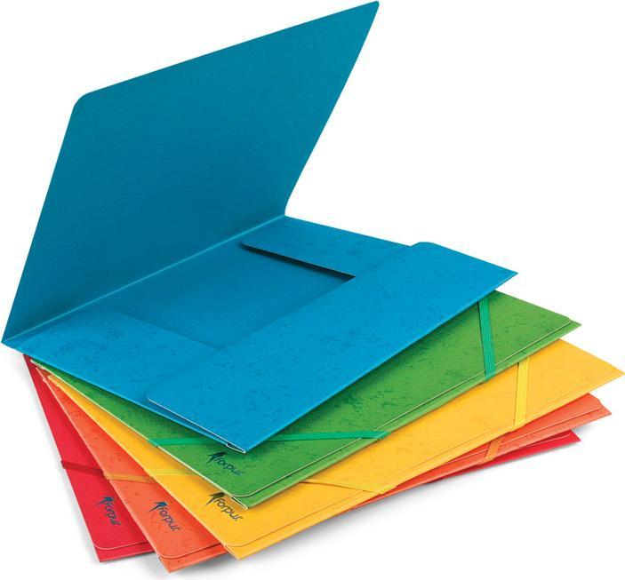 Produktbild Forpus Folder with rubbers, A4, cardboard, capacity 300 sheets, red (A4, 1x)