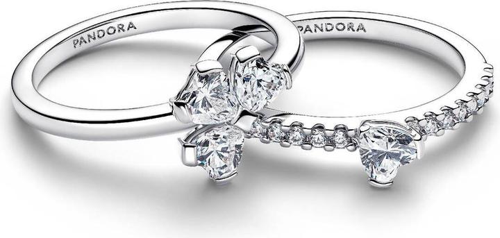 Produktbild Pandora Funkelnder Glücksklee-Teilring (52, 54, 56, 925 Silber)