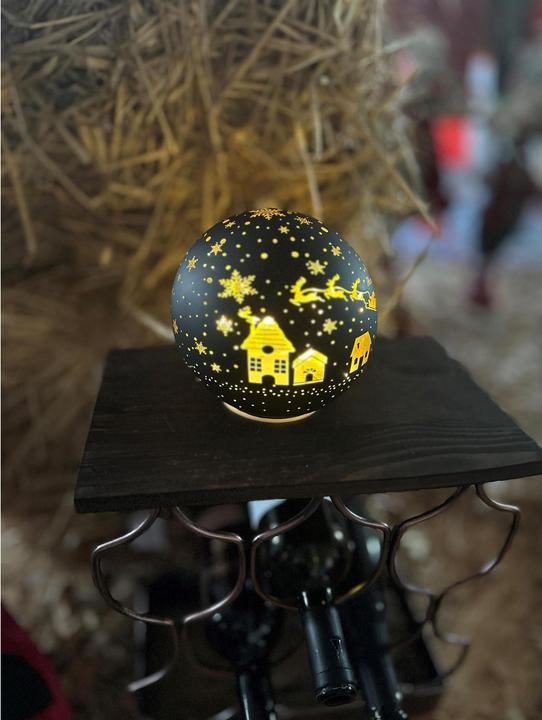 Produktbild GuGus LED Glas Kugel schwarz