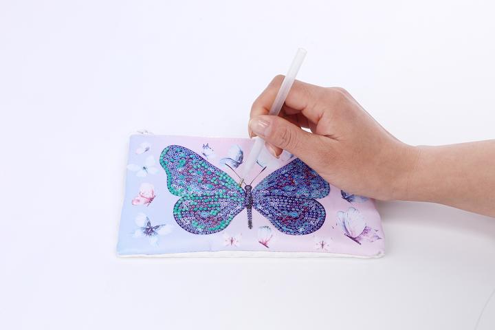 Actual product image Diamond Dotz Diamond Painting case butterfly
