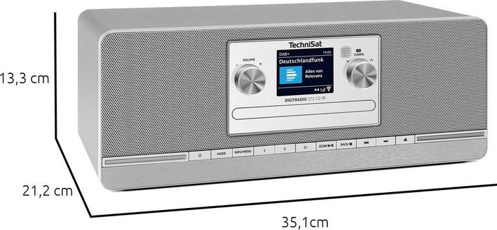 Produktbild TechniSat DigatRadio 372 CD IR (DAB, DAB+, FM, Internetradio, Bluetooth, WLAN)