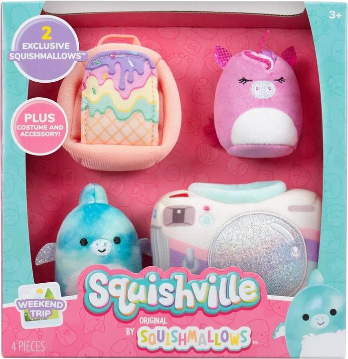Actual product image Squishmallows Squishville - Acessory Set S7 - Weekend Trip
