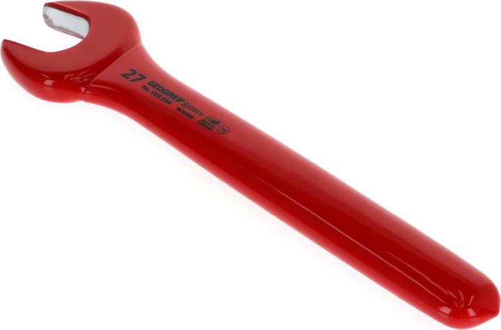 Image du produit Gedore Clé à fourche VDE, 27 mm, Acier au vanadium de haute qualité, Conforme à la norme EN 60900/IEC 60900 (27 mm)