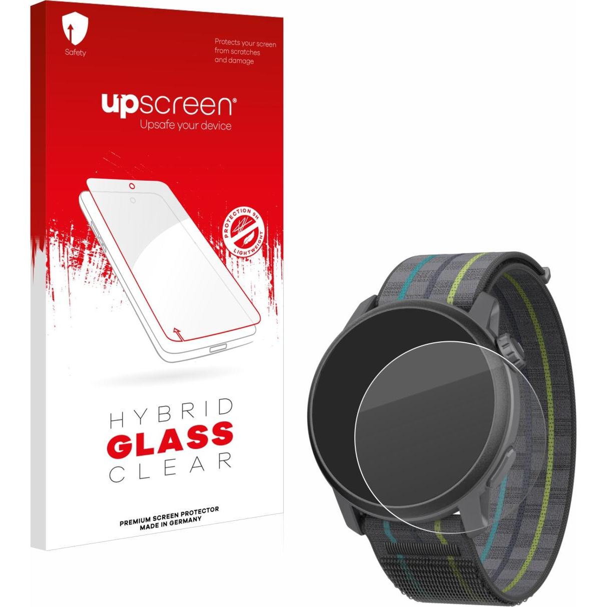 upscreen Scratch Shield Panzerglasfolie, Smartwatch Schutzfolie, Transparent