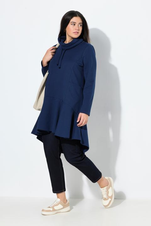Produktbild Ulla Popken Longsweater, Volant, Stehkragen, Langarm, Taschen (50, 52)