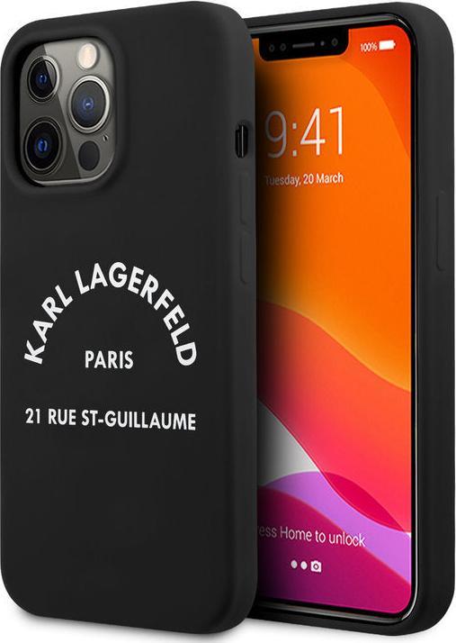 Image du produit Karl Lagerfeld Coque iPhone 13 Pro - Hardcase Housse de protection noire RSG White Logo No.242 (Apple iPhone 13 Pro)