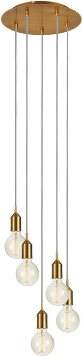 Produktbild Markslöjd Pendelleuchte Bronx, 5 x E27, max. 60W, Bronze (E27)