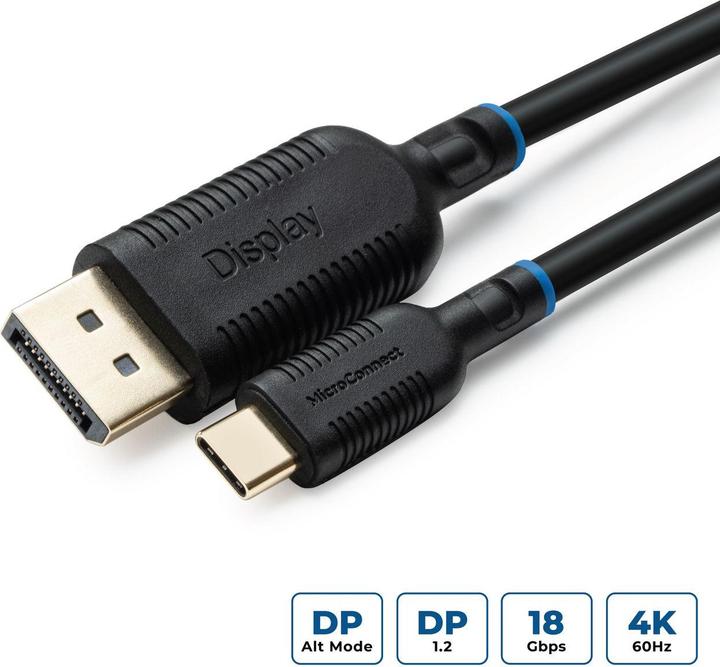 Produktbild MicroConnect USB-C Displayport cable 5m (5 m)