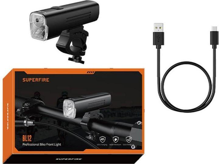 Actual product image Superfire Bike light BL12, 4800mAh, USB