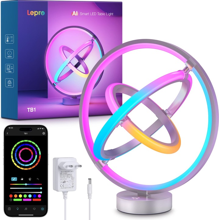 Produktbild Lepro TB1 Smart LED Tischlampe 14W mit Music Sync