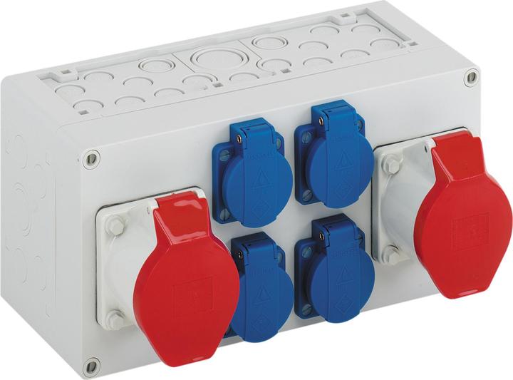 Produktbild Spelsberg SPE AKi 1-2S SteckdosengehÃ¤use 300x150x132mm vorverdrahtet (Gehäuse)