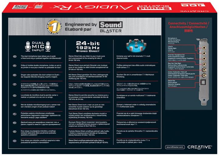 Image du produit Creative Sound Blaster Audigy Rx (PCI-E x1)